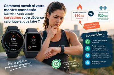 Comment savoir si votre montre connectée (garmin, apple watch) surestime votre dépense calorique et que faire