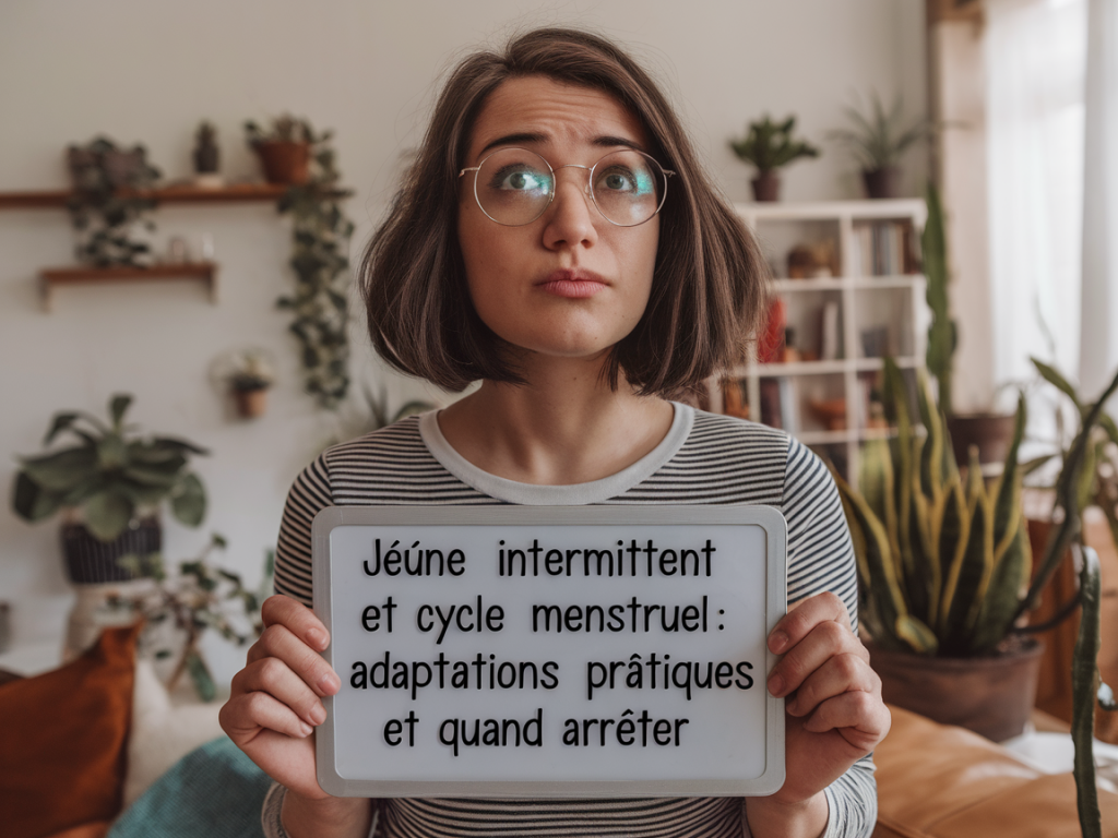 Jeûne intermittent et cycle menstruel : signes d'alerte, adaptations pratiques et quand arrêter